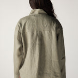 Linen Air Top Olive - AB ESSENTIALS