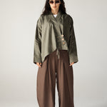 Linen Air Top Olive - AB ESSENTIALS