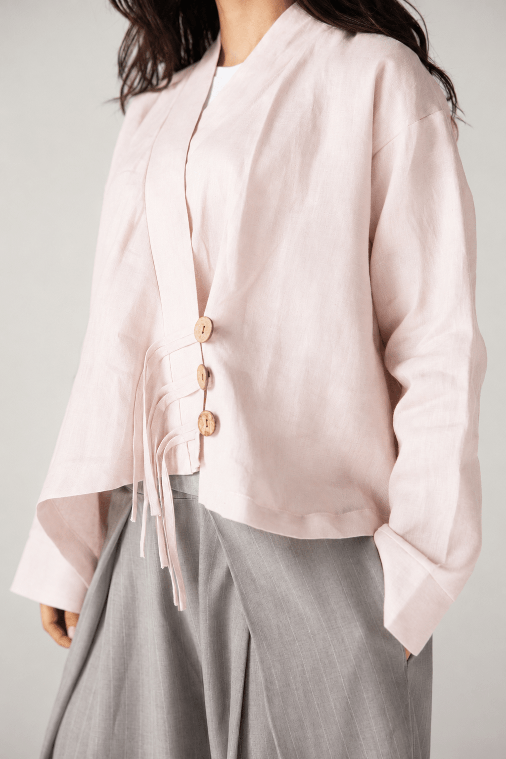 Linen Air Top Powder Pink - AB ESSENTIALS