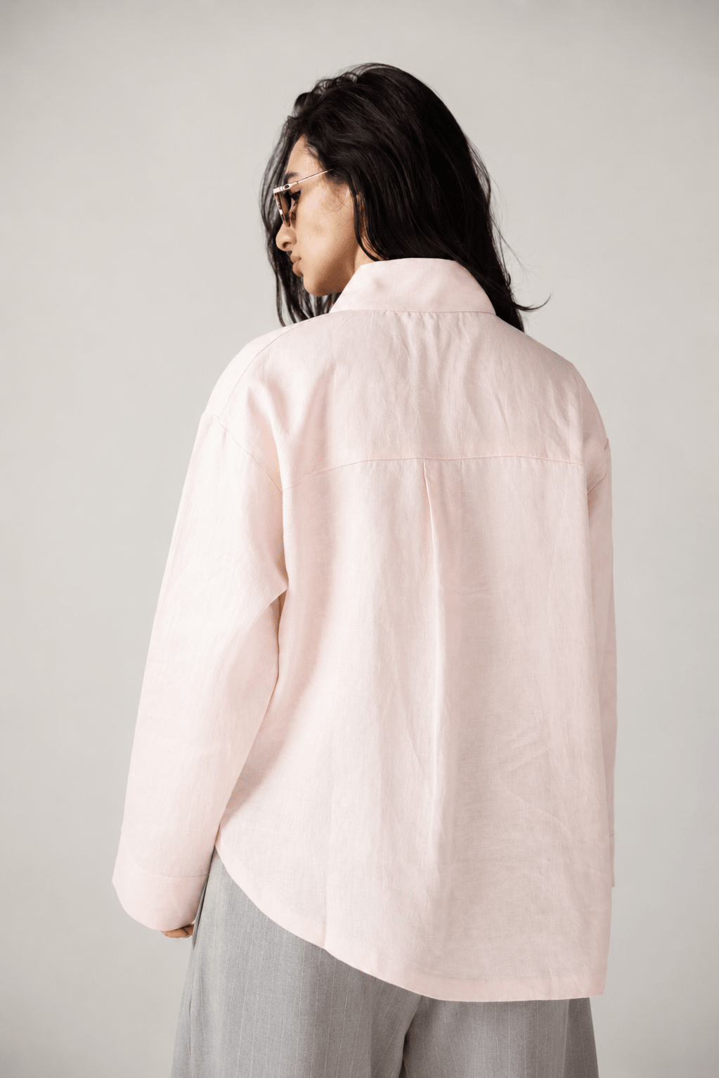 Linen Air Top Powder Pink - AB ESSENTIALS