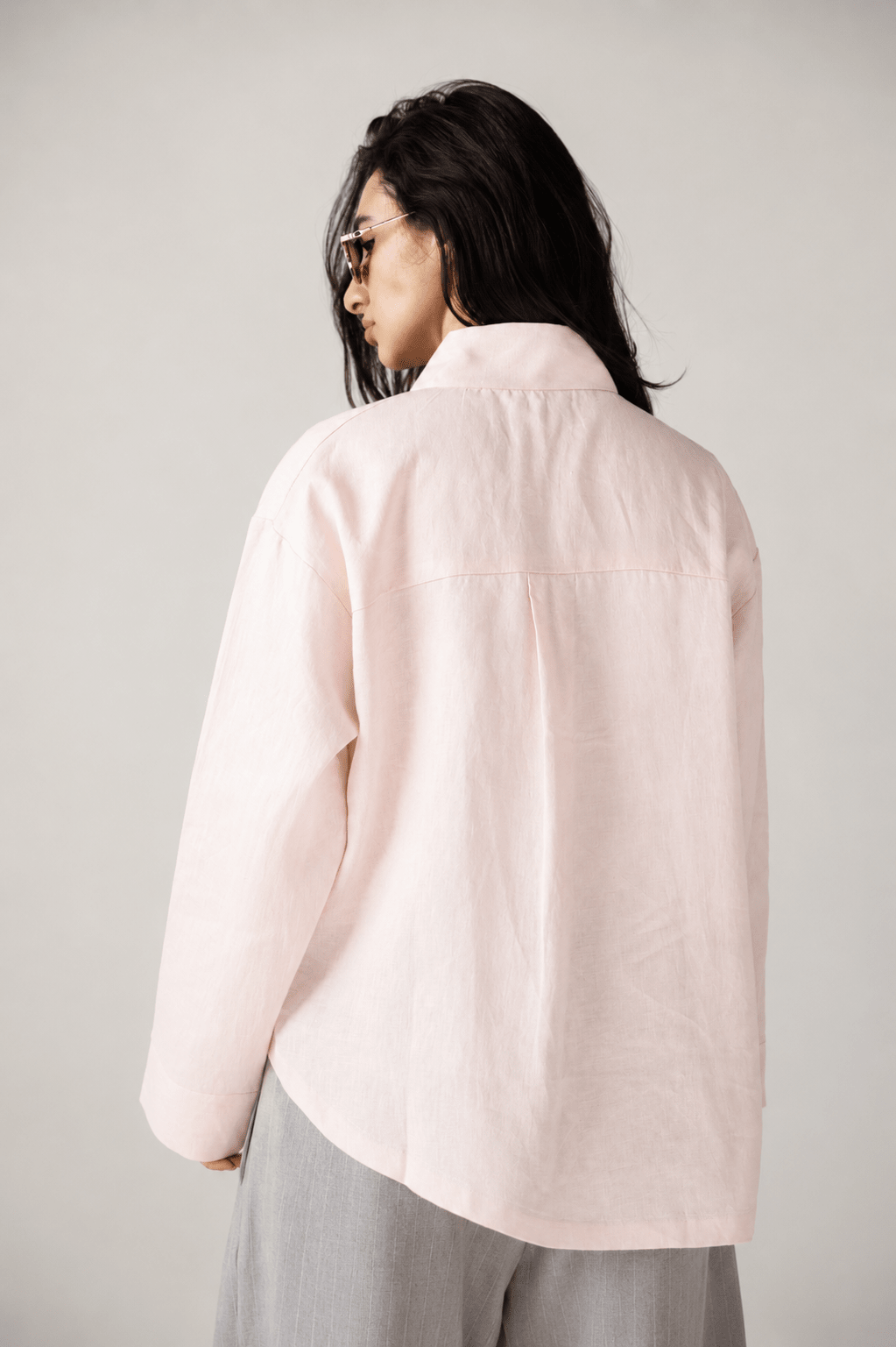 Linen Air Top Powder Pink - AB ESSENTIALS