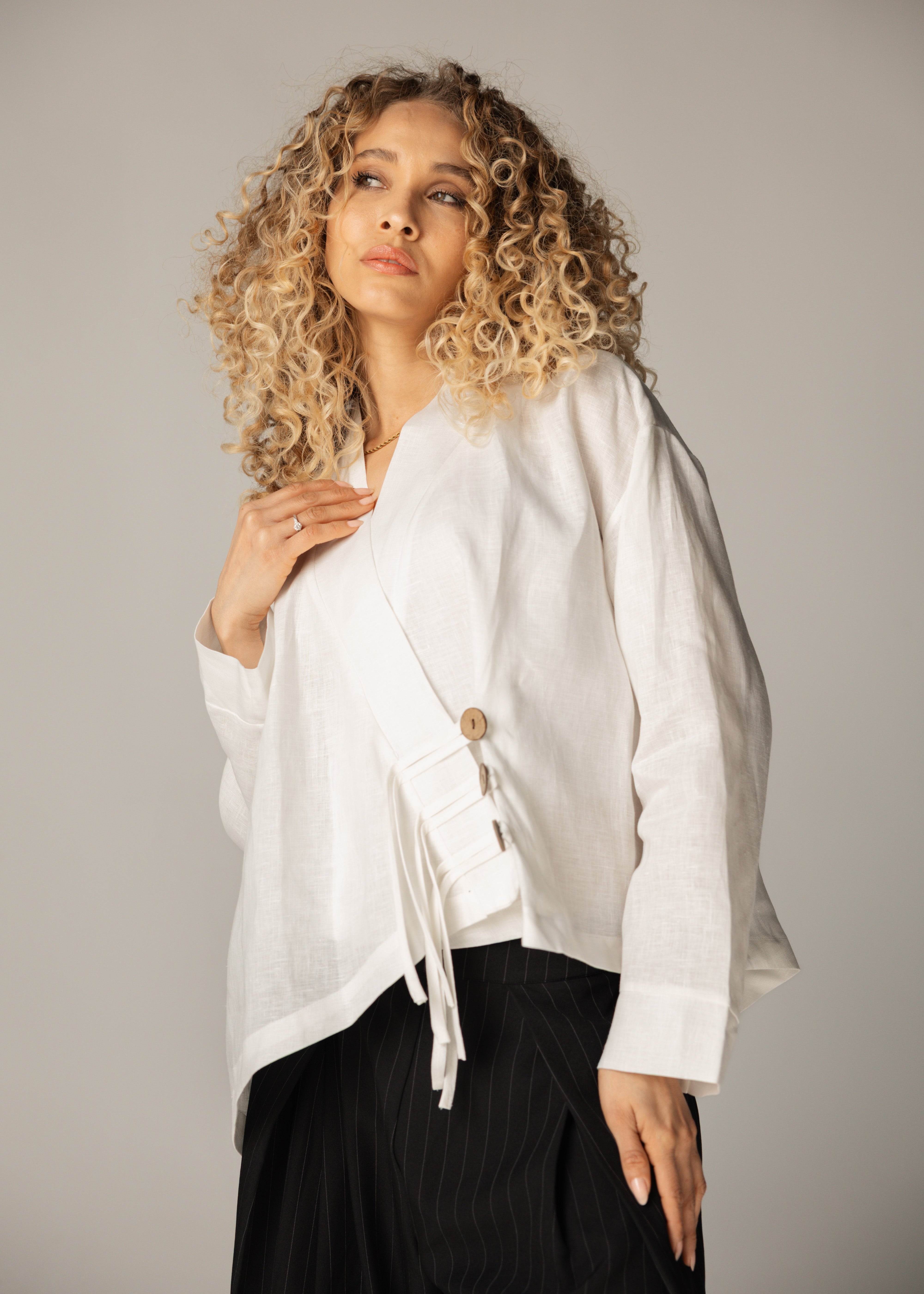 Linen Air Top White - AB ESSENTIALS
