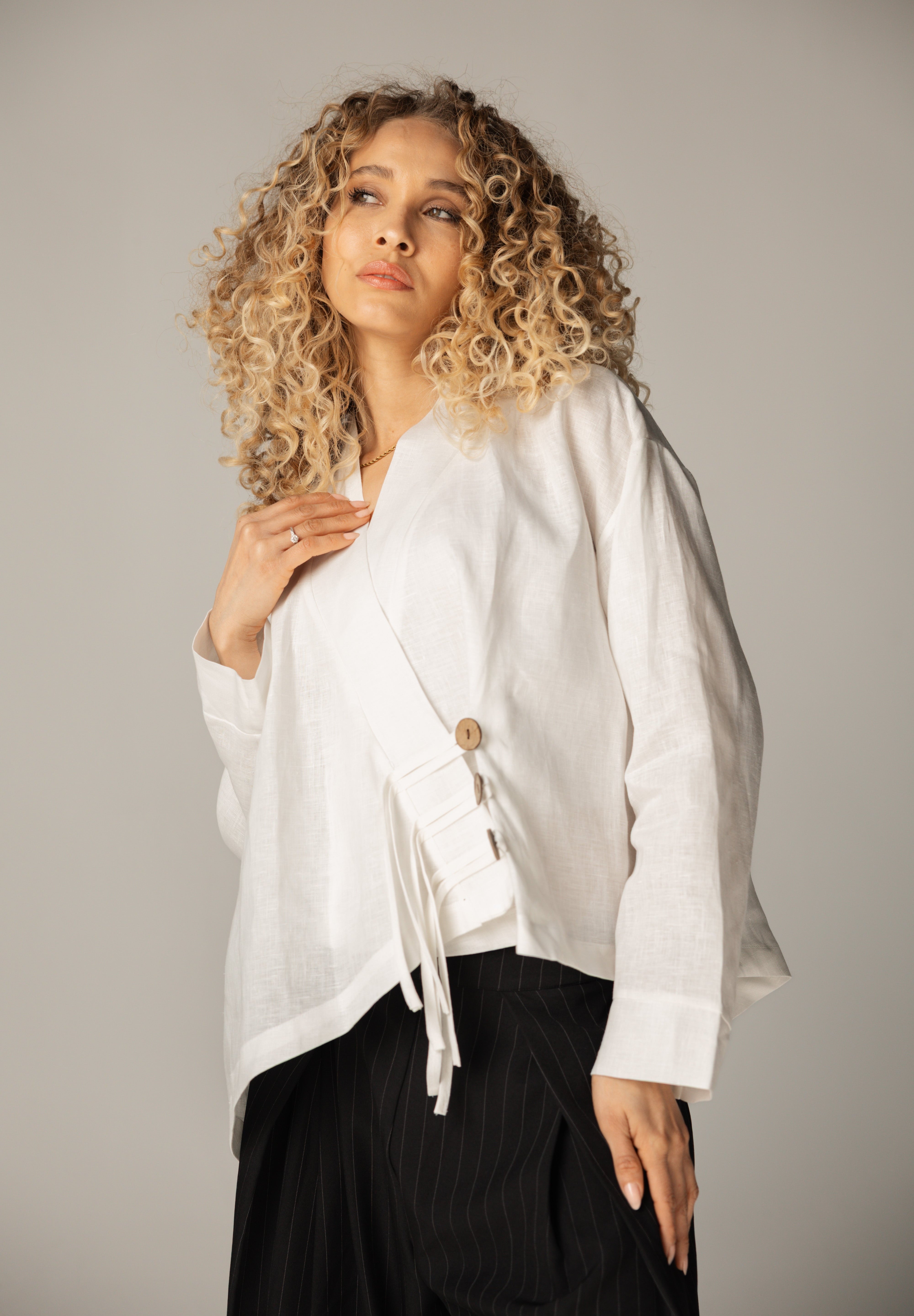 Linen Air Top White - AB ESSENTIALS