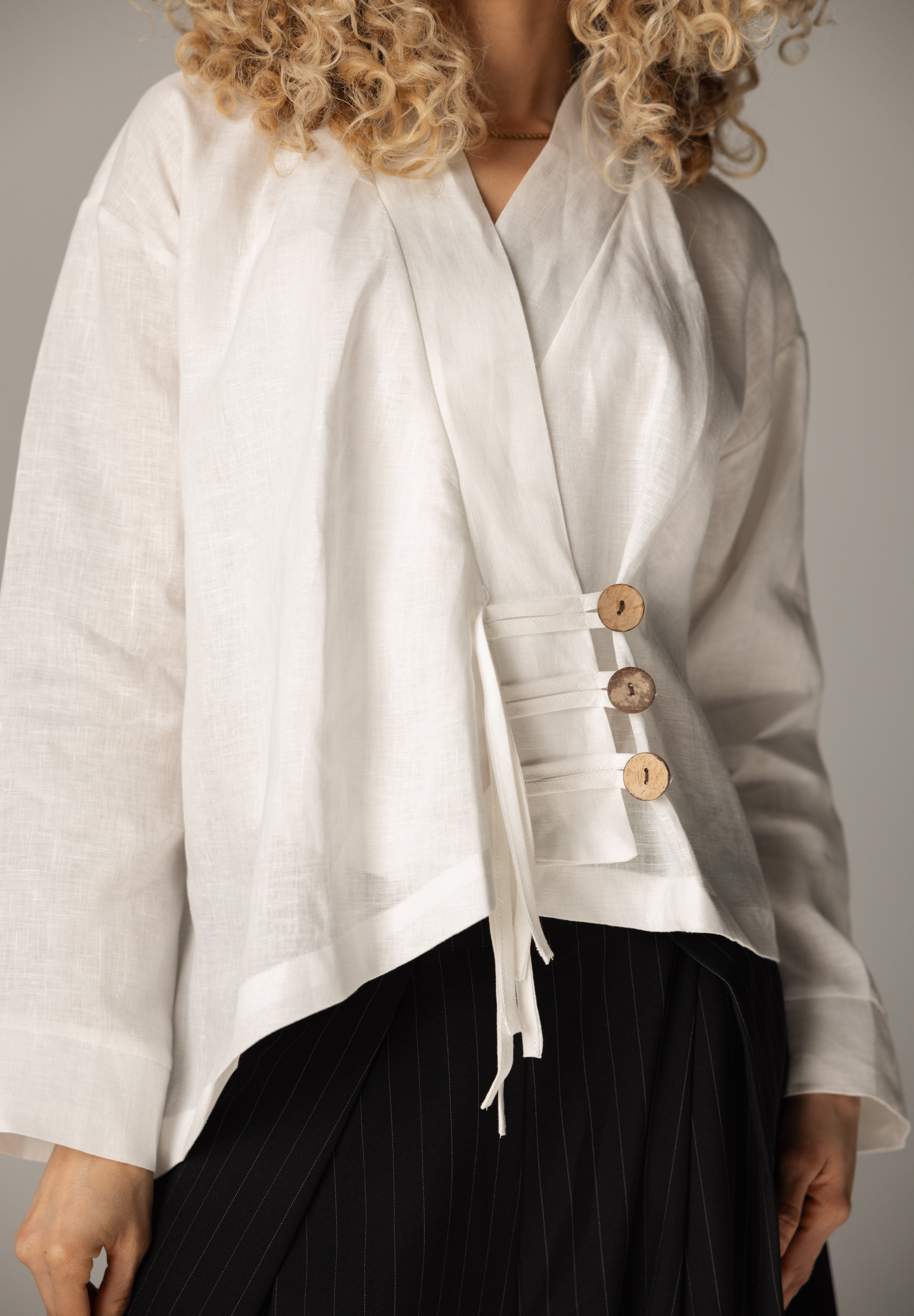 Linen Air Top White - AB ESSENTIALS