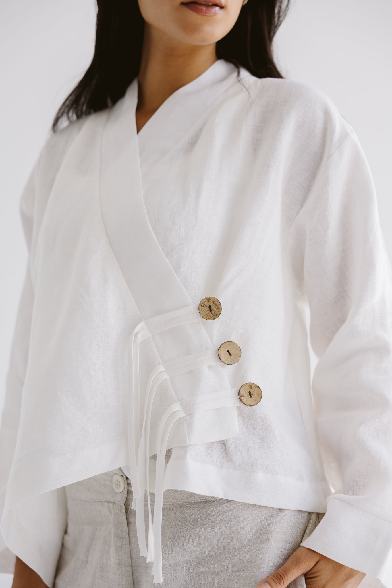 Linen Air Top White - AB ESSENTIALS