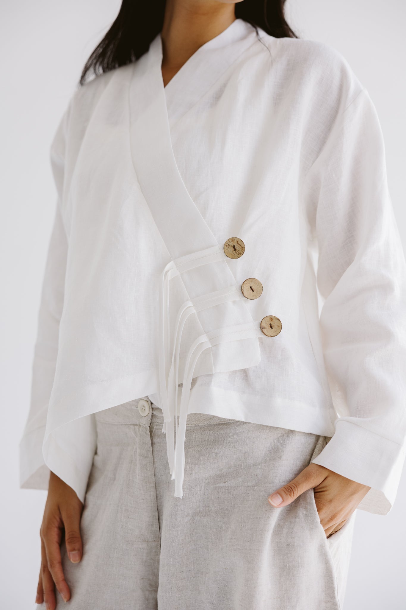 Linen Air Top White - AB ESSENTIALS