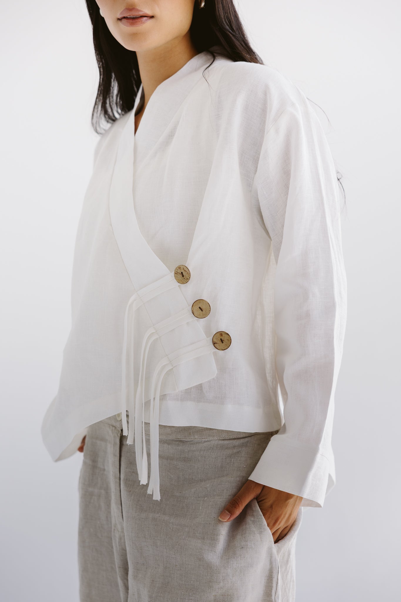 Linen Air Top White - AB ESSENTIALS