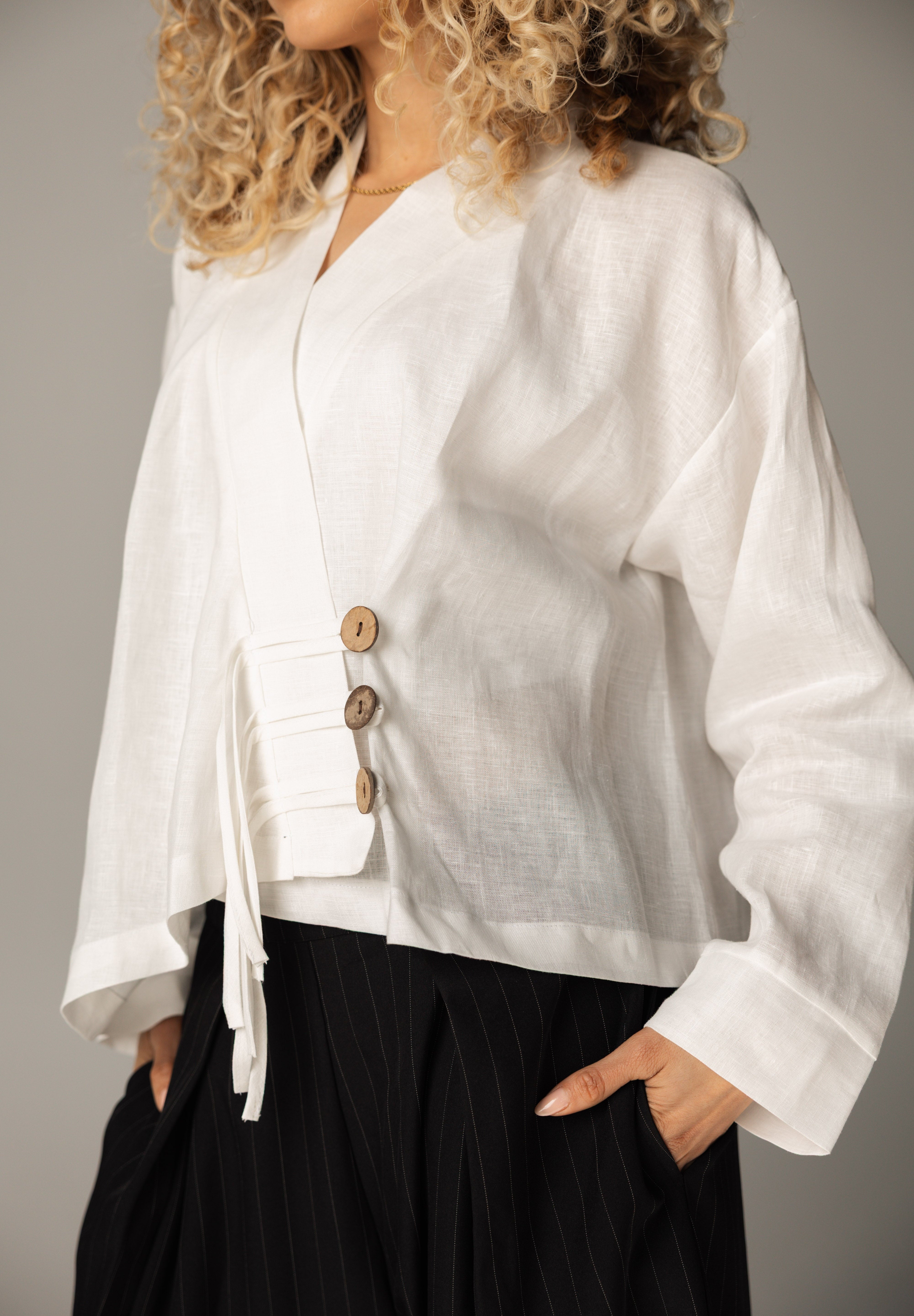 Linen Air Top White - AB ESSENTIALS