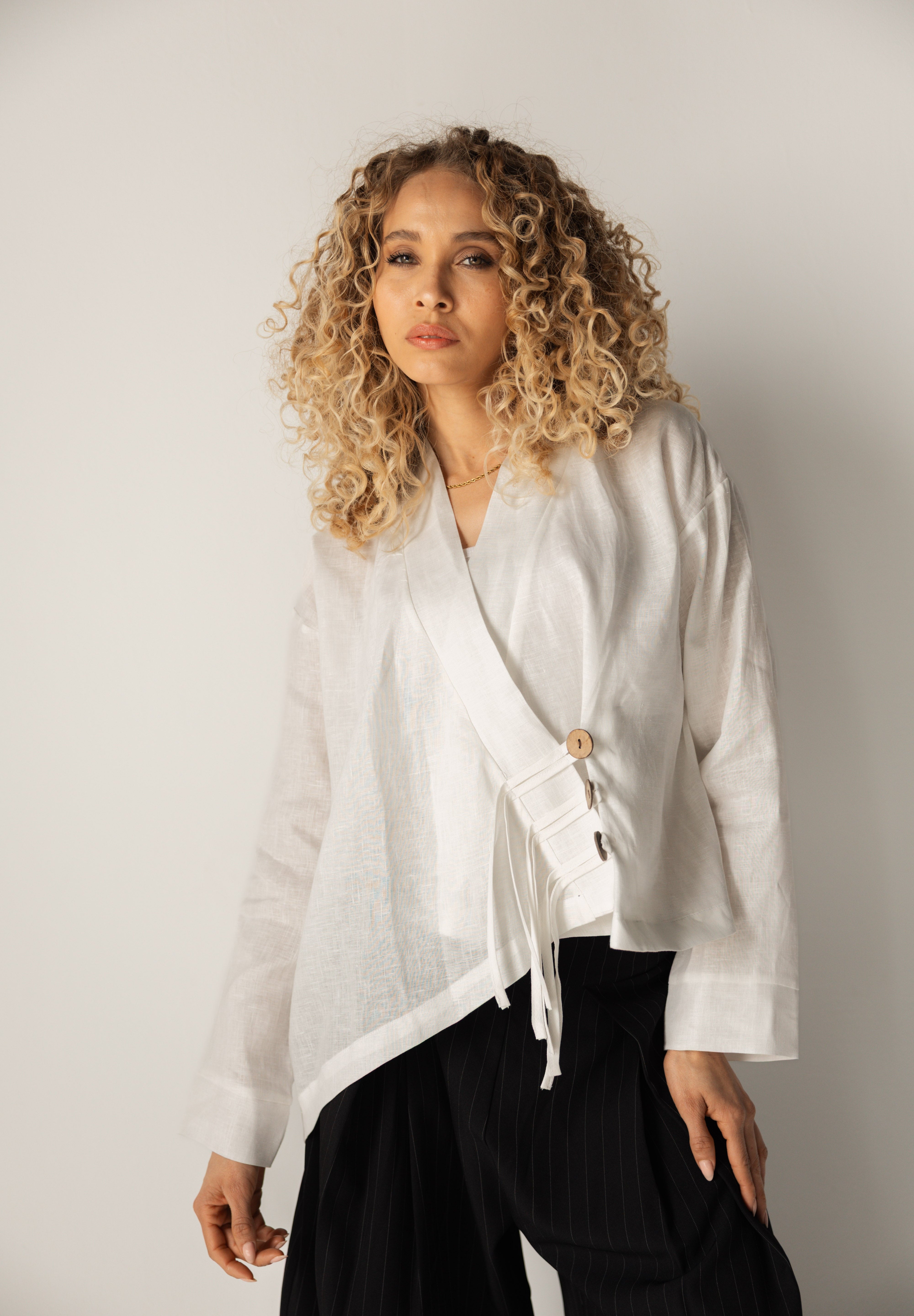 Linen Air Top White - AB ESSENTIALS