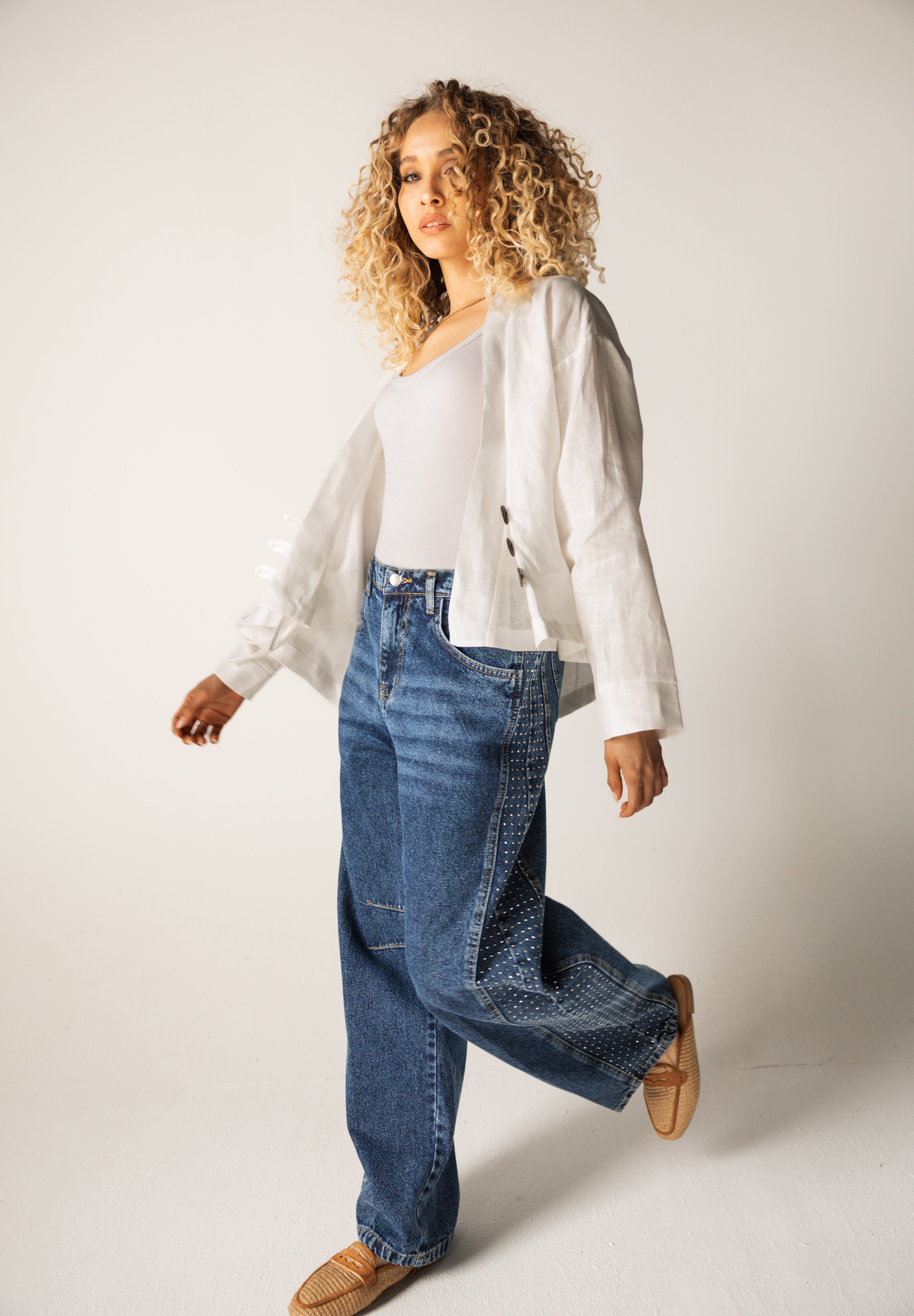 Linen Air Top White - AB ESSENTIALS