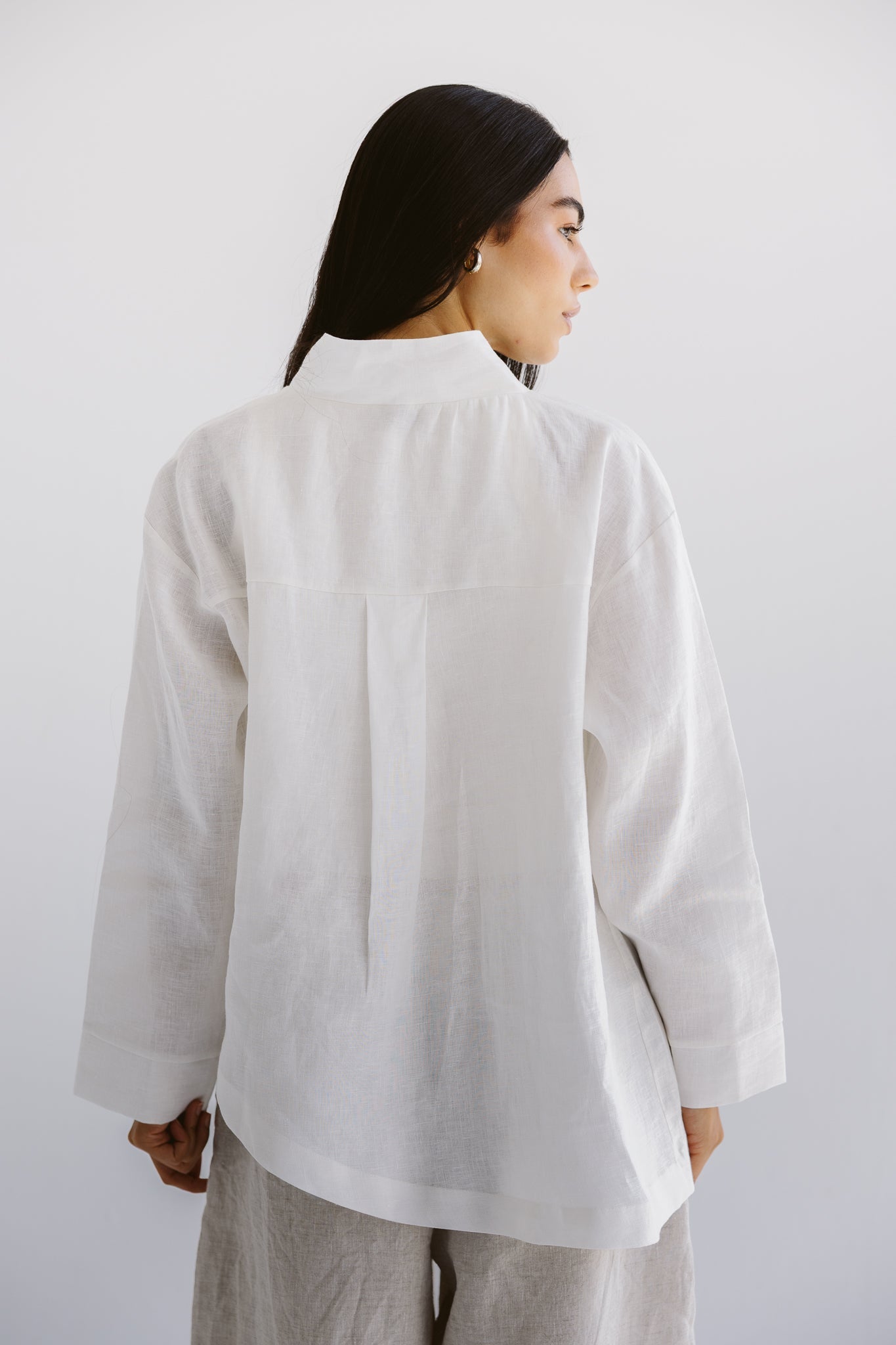 Linen Air Top White - AB ESSENTIALS