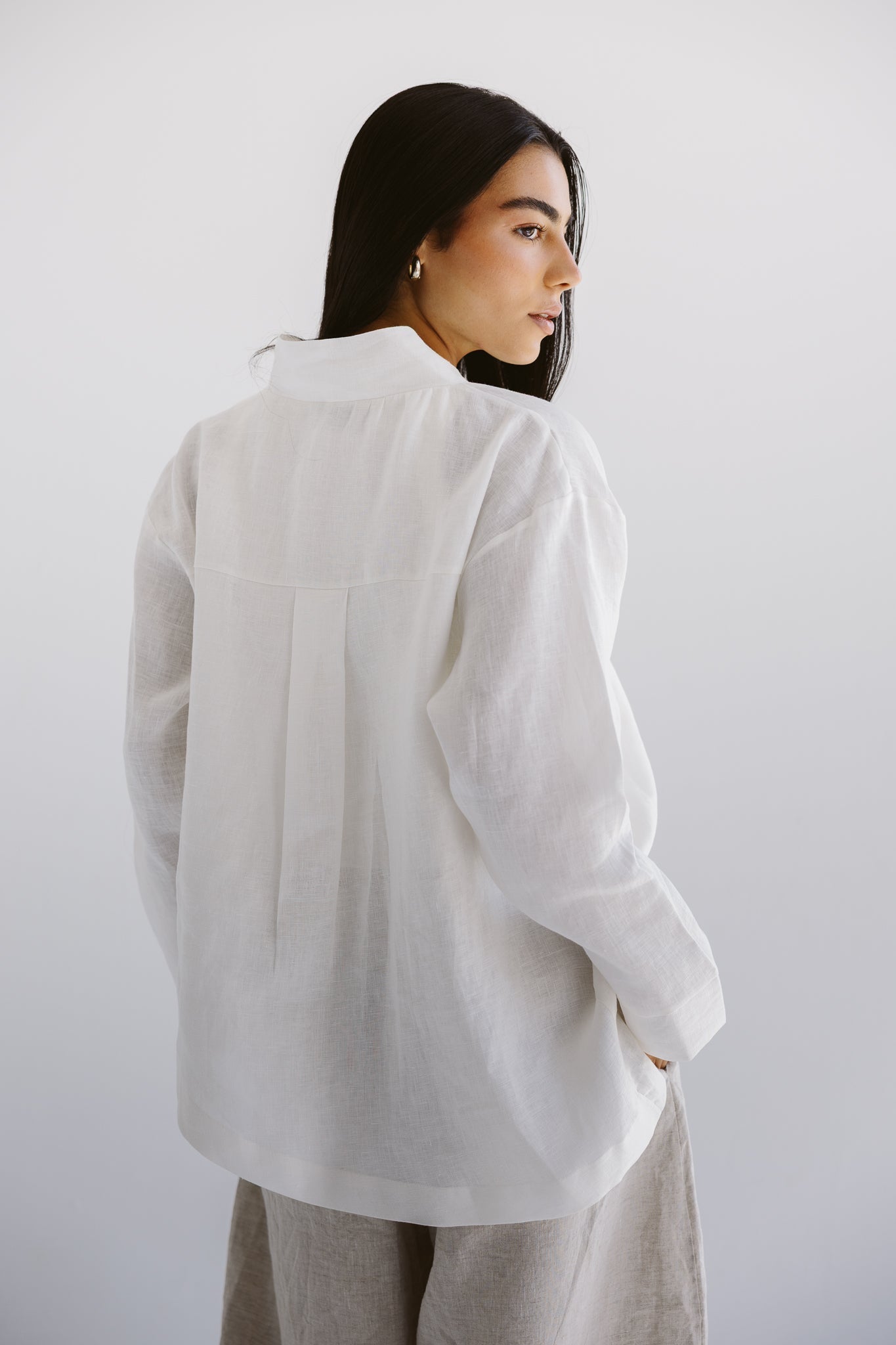 Linen Air Top White - AB ESSENTIALS