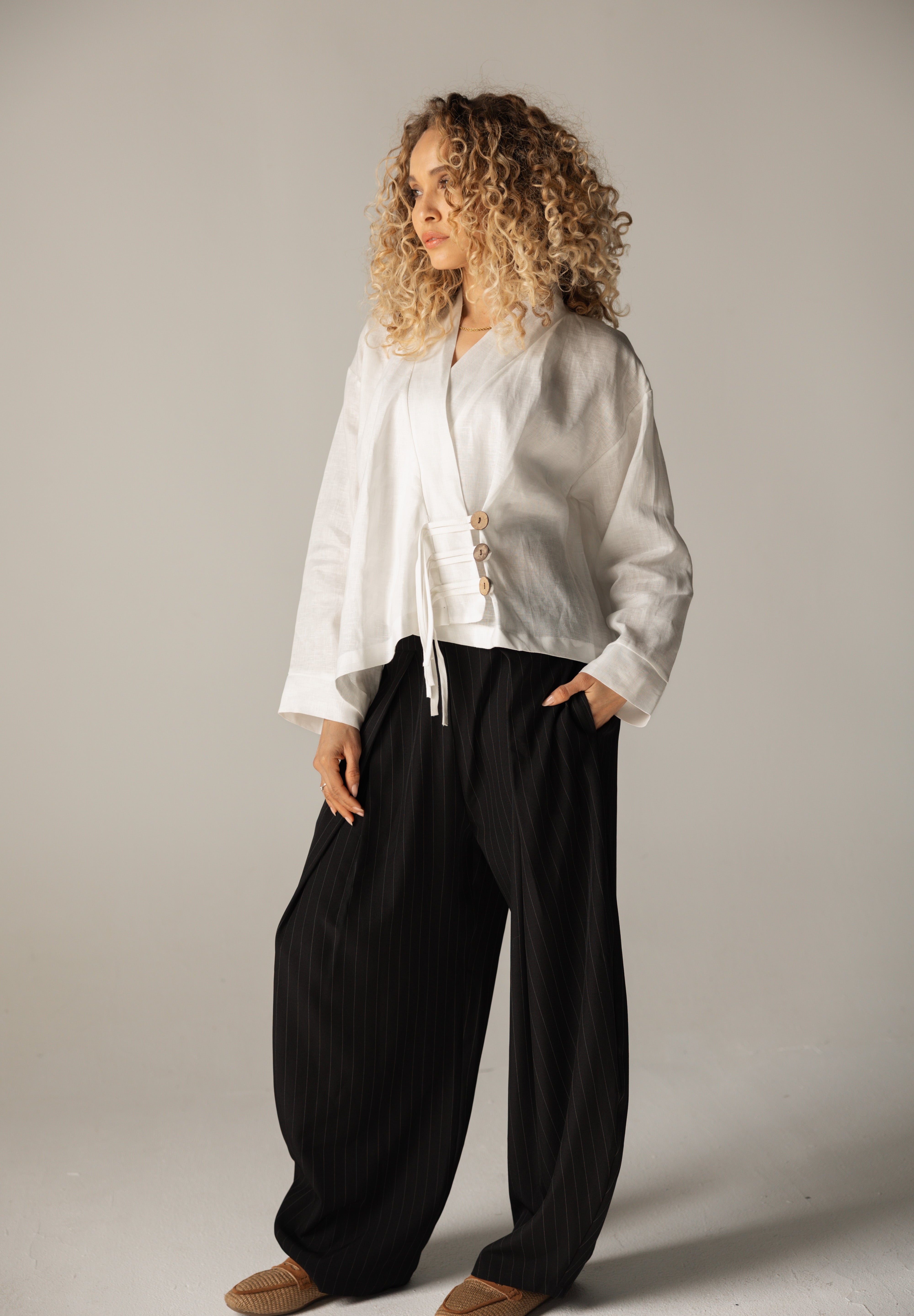 Linen Air Top White - AB ESSENTIALS