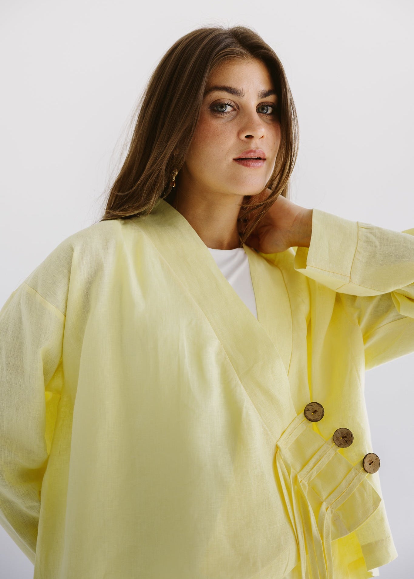 Linen Air Top Yellow - AB ESSENTIALS