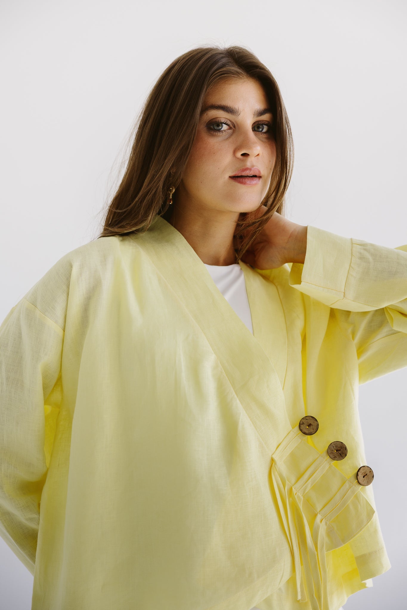 Linen Air Top Yellow - AB ESSENTIALS