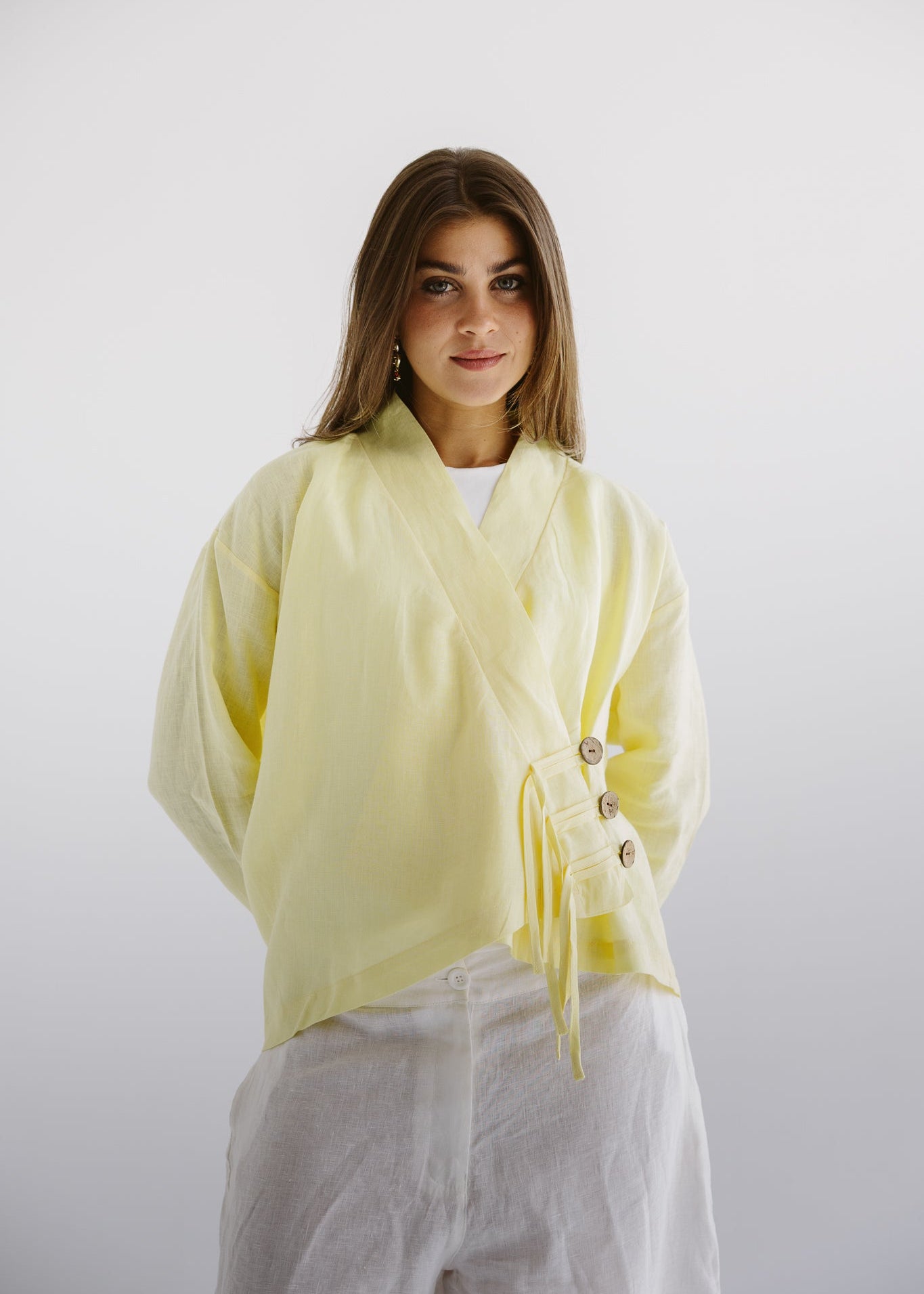 Linen Air Top Yellow - AB ESSENTIALS