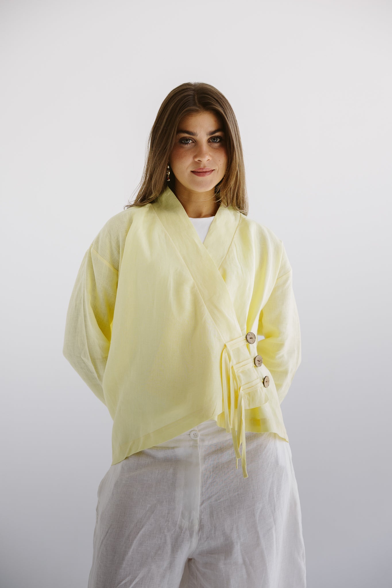 Linen Air Top Yellow - AB ESSENTIALS