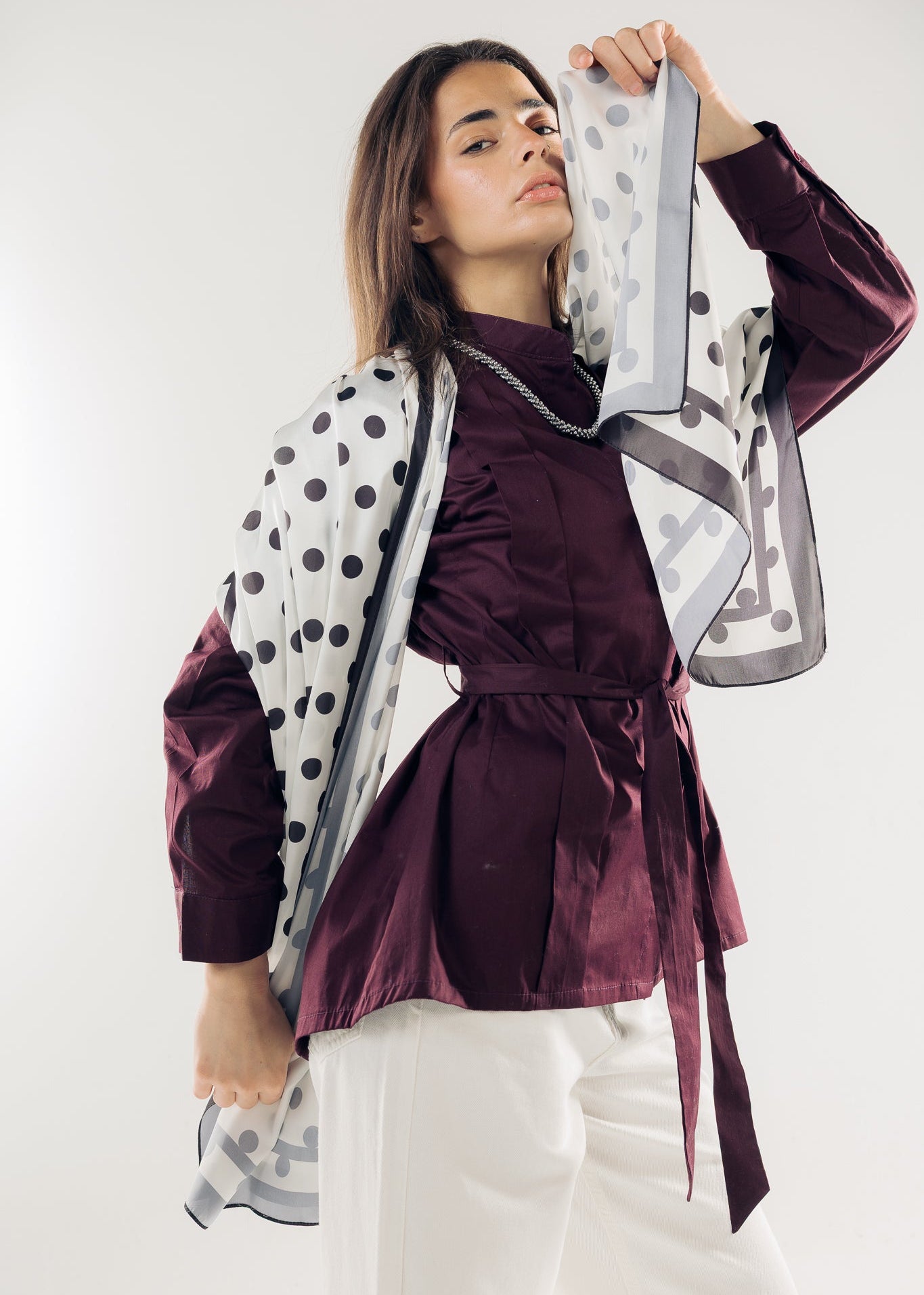 Long Silk Scarf 1 - AB ESSENTIALS