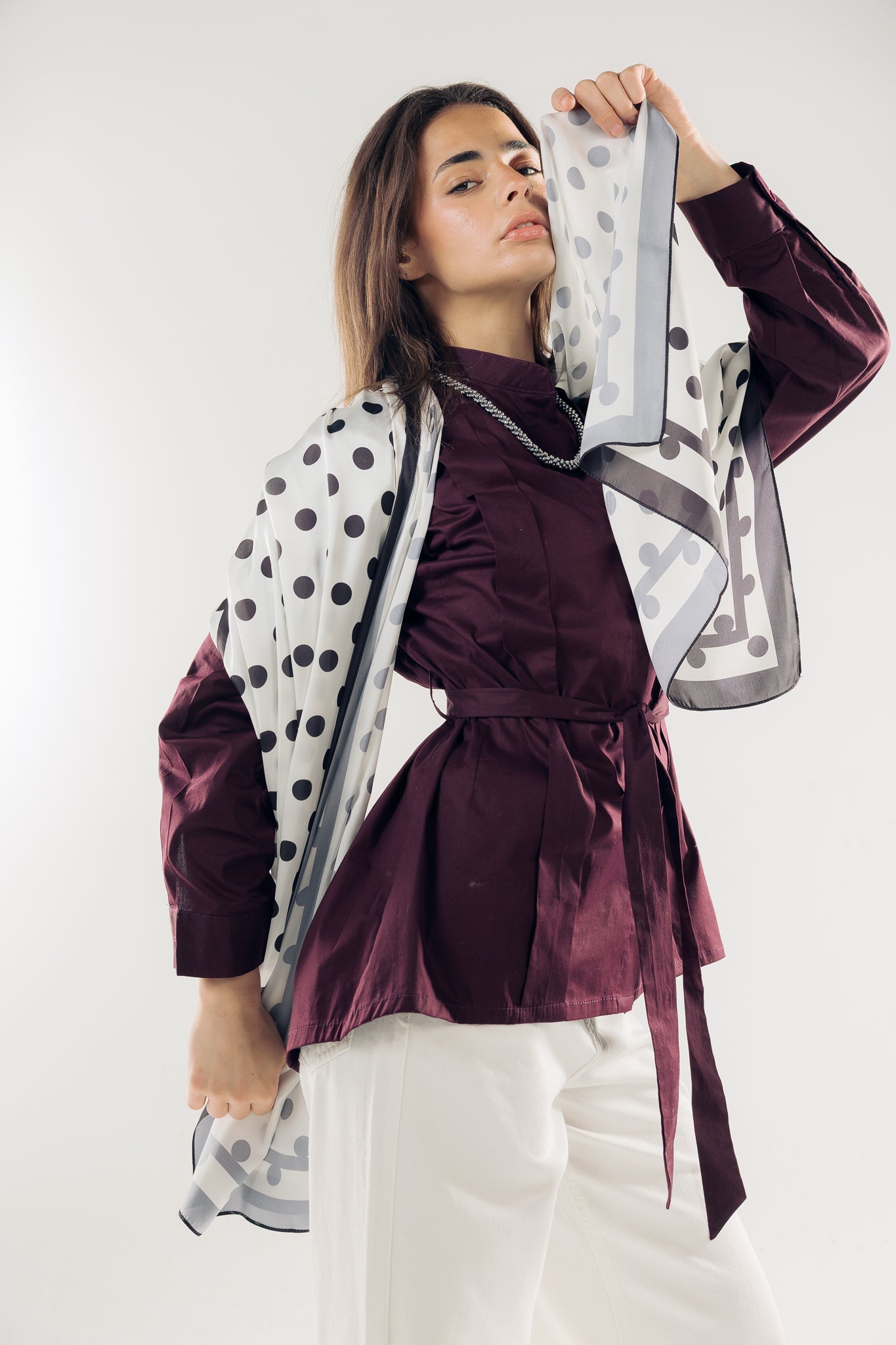 Long Silk Scarf 1 - AB ESSENTIALS