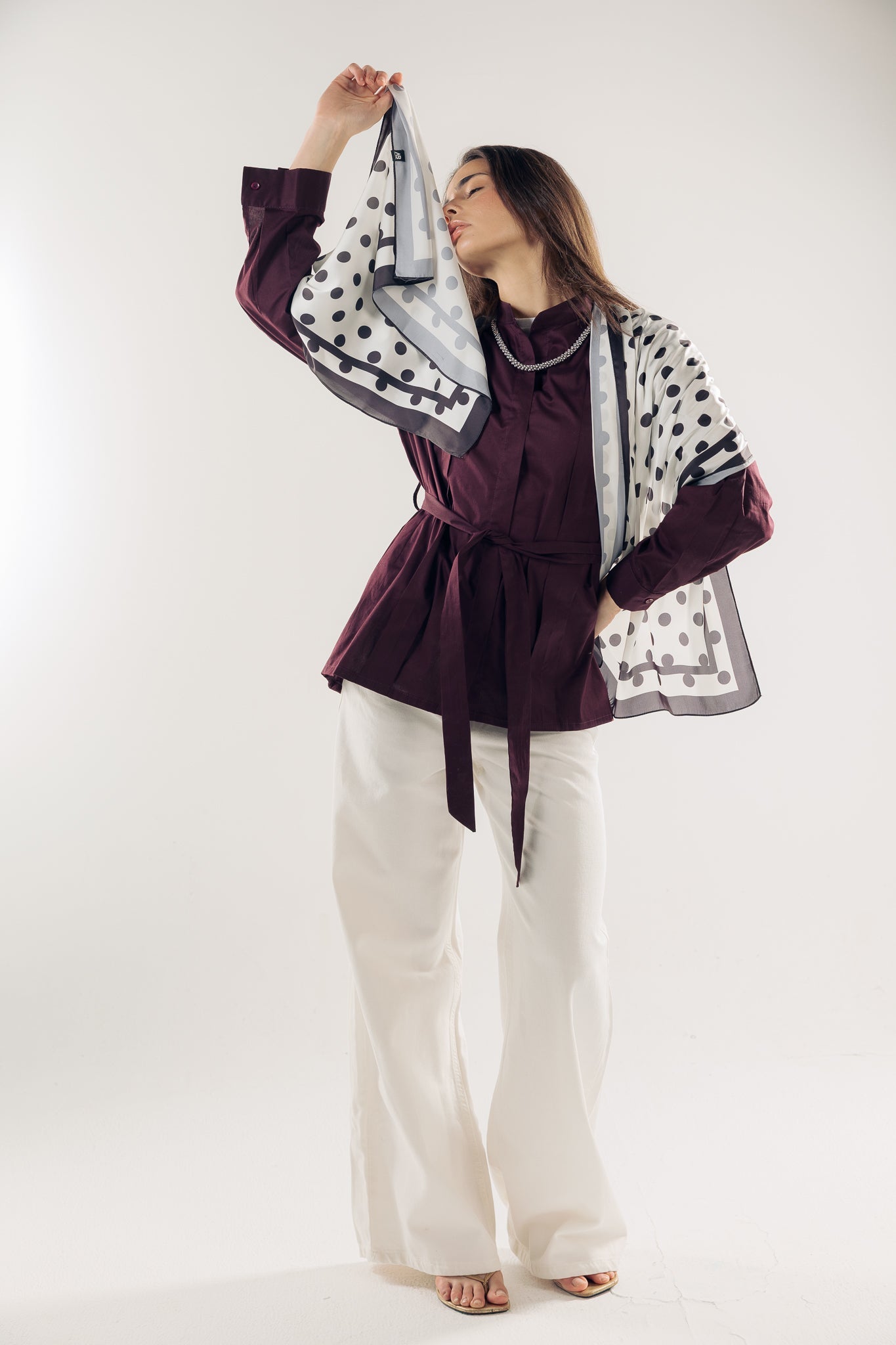 Long Silk Scarf 1 - AB ESSENTIALS