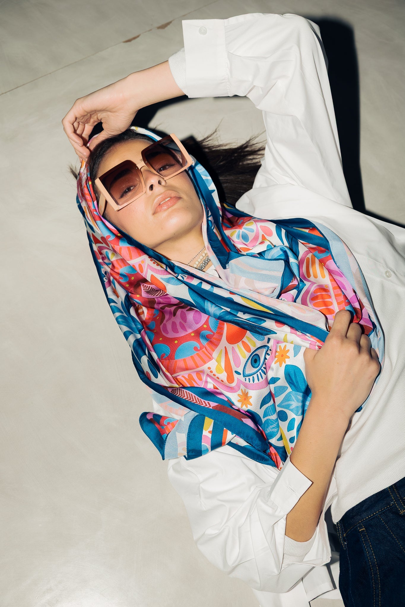 Long Silk Scarf 3 - AB ESSENTIALS