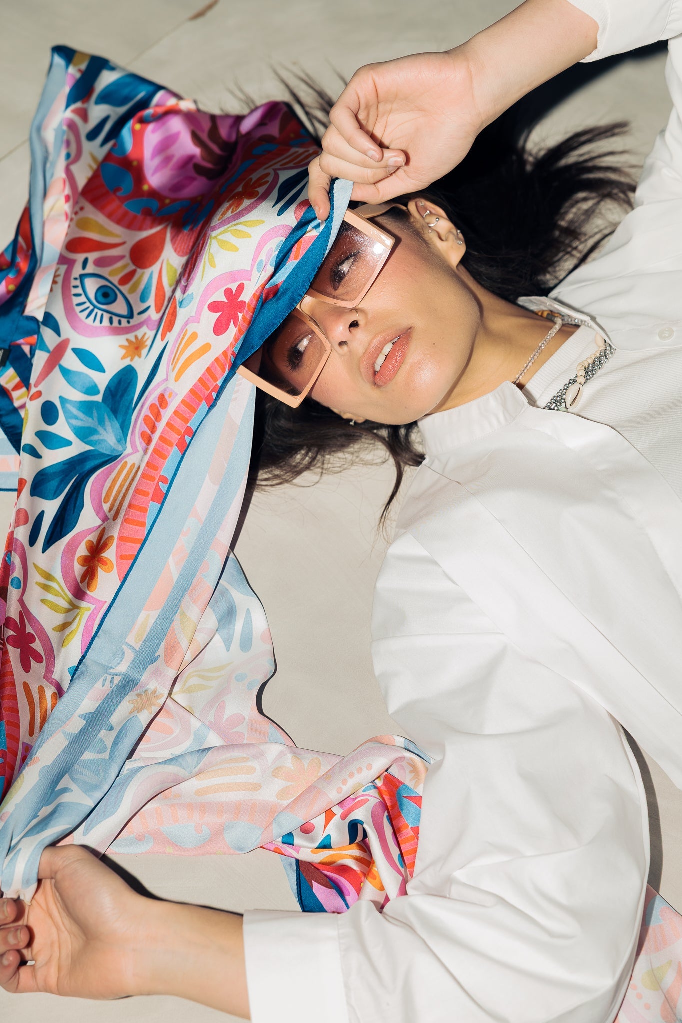 Long Silk Scarf 3 - AB ESSENTIALS