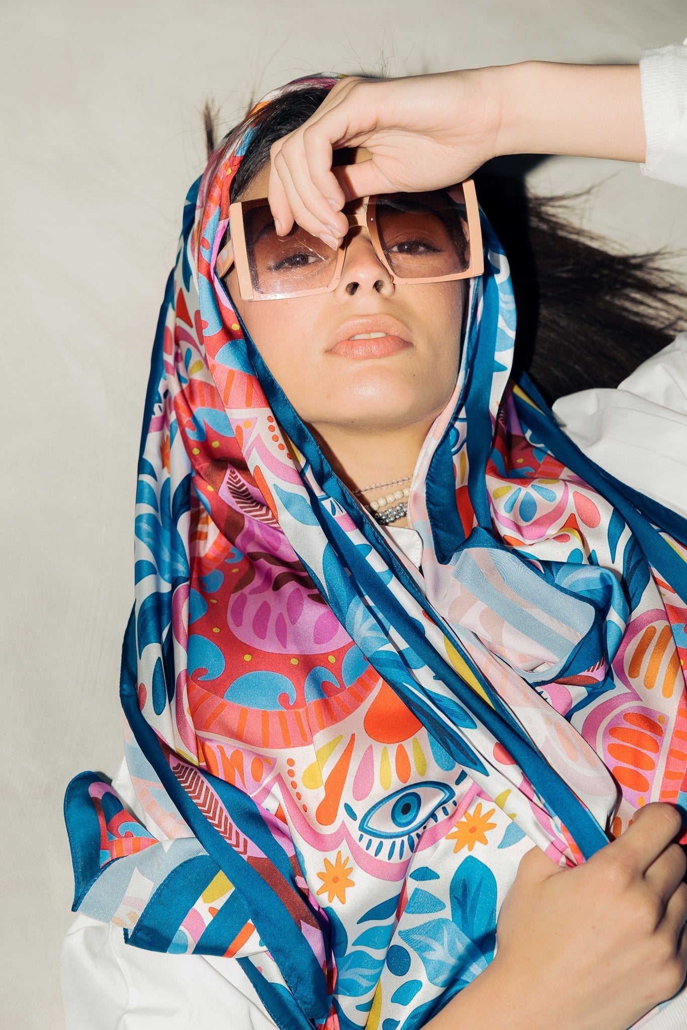 Long Silk Scarf 3 - AB ESSENTIALS