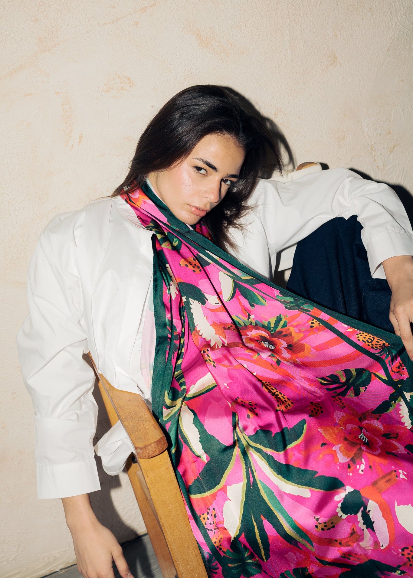 Long Silk Scarf 5 - AB ESSENTIALS
