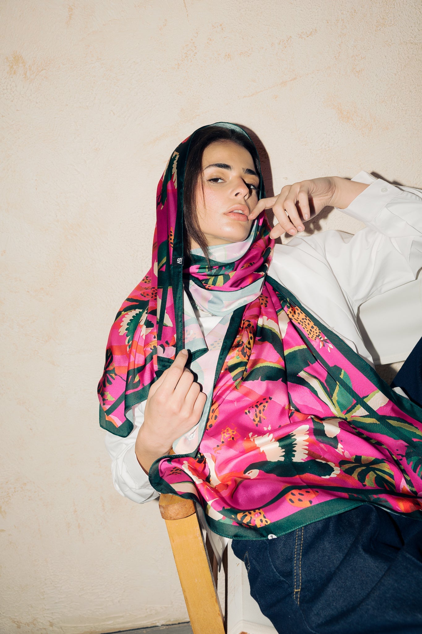 Long Silk Scarf 5 - AB ESSENTIALS