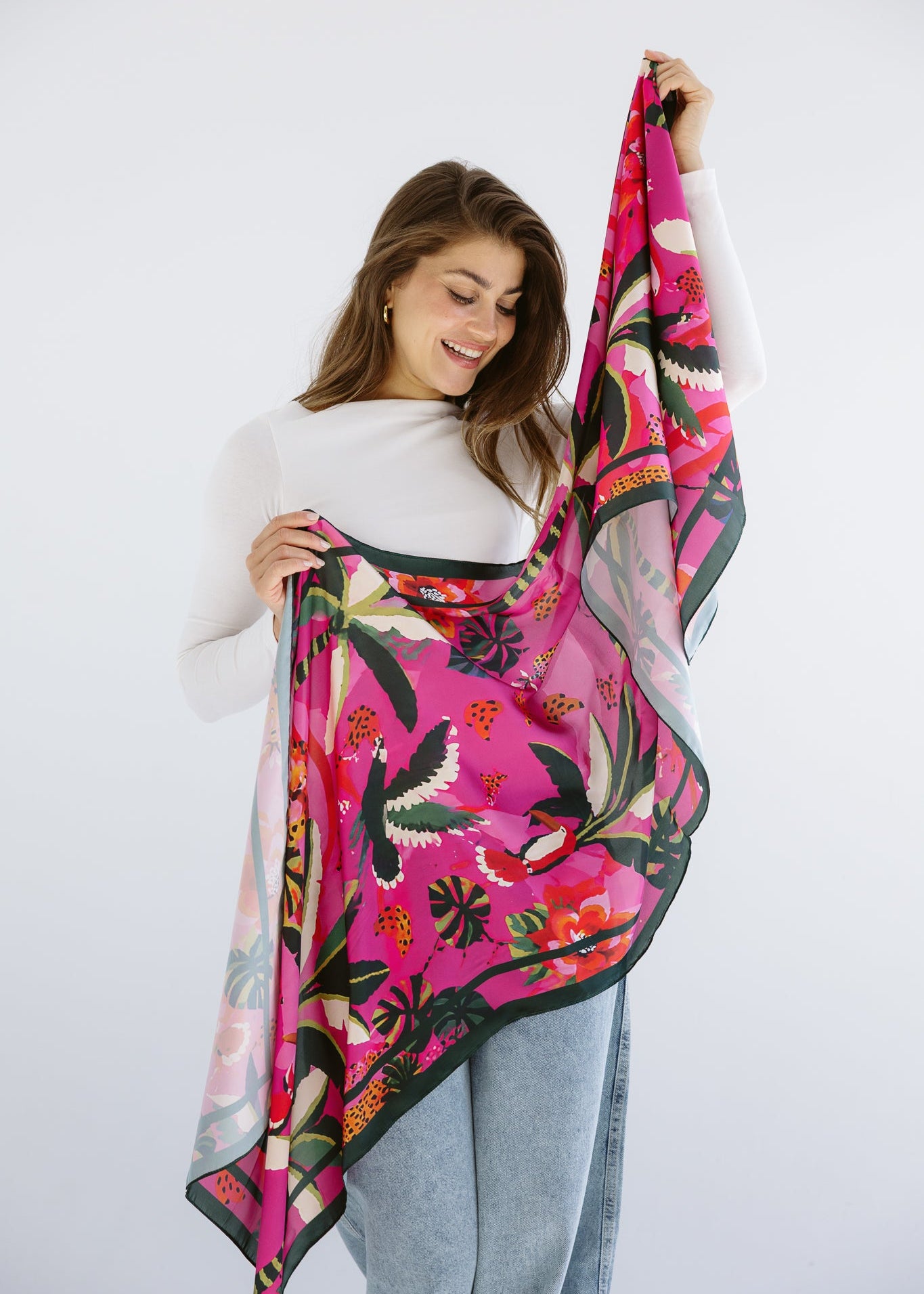 Long Silk Scarf 5 - AB ESSENTIALS