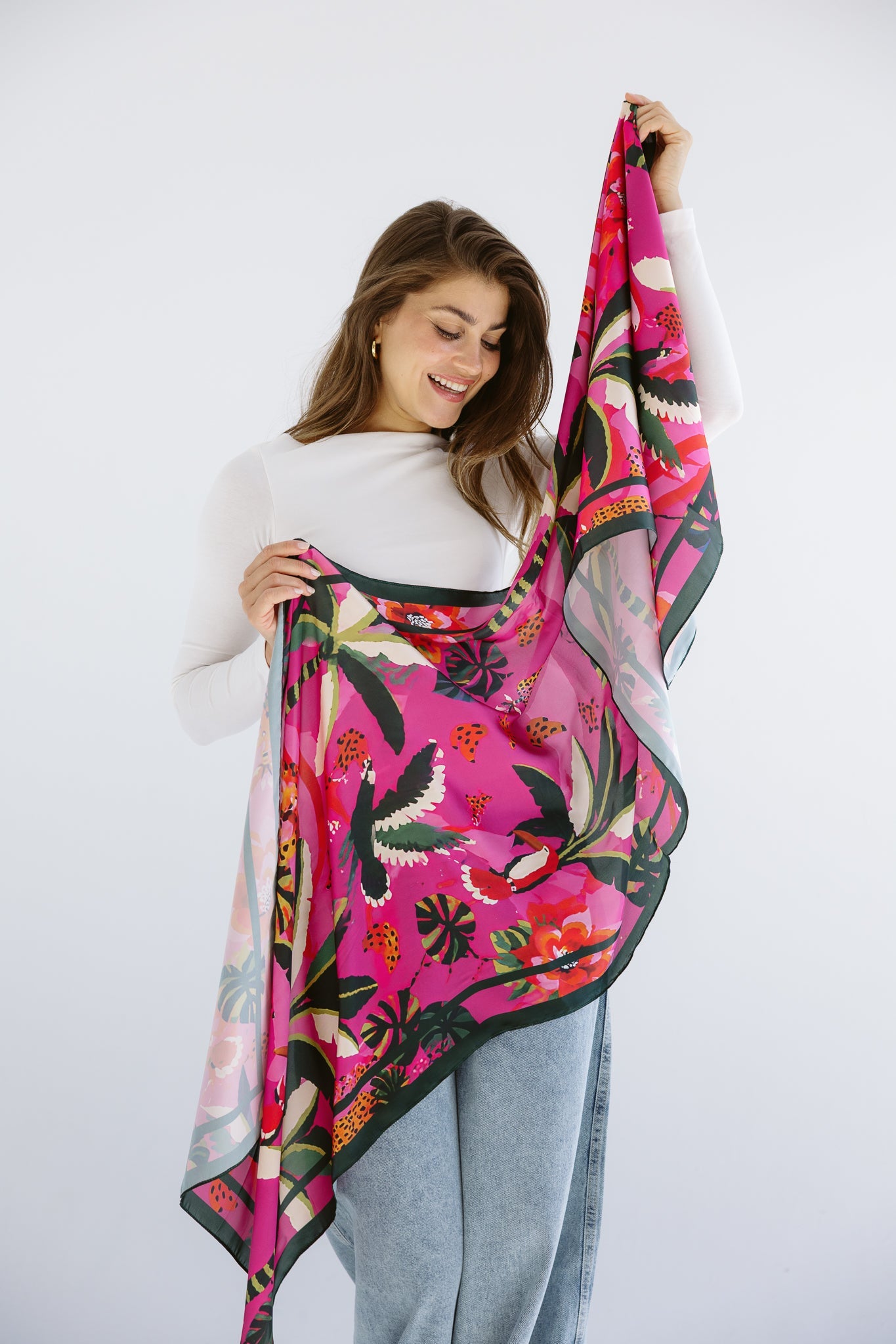 Long Silk Scarf 5 - AB ESSENTIALS