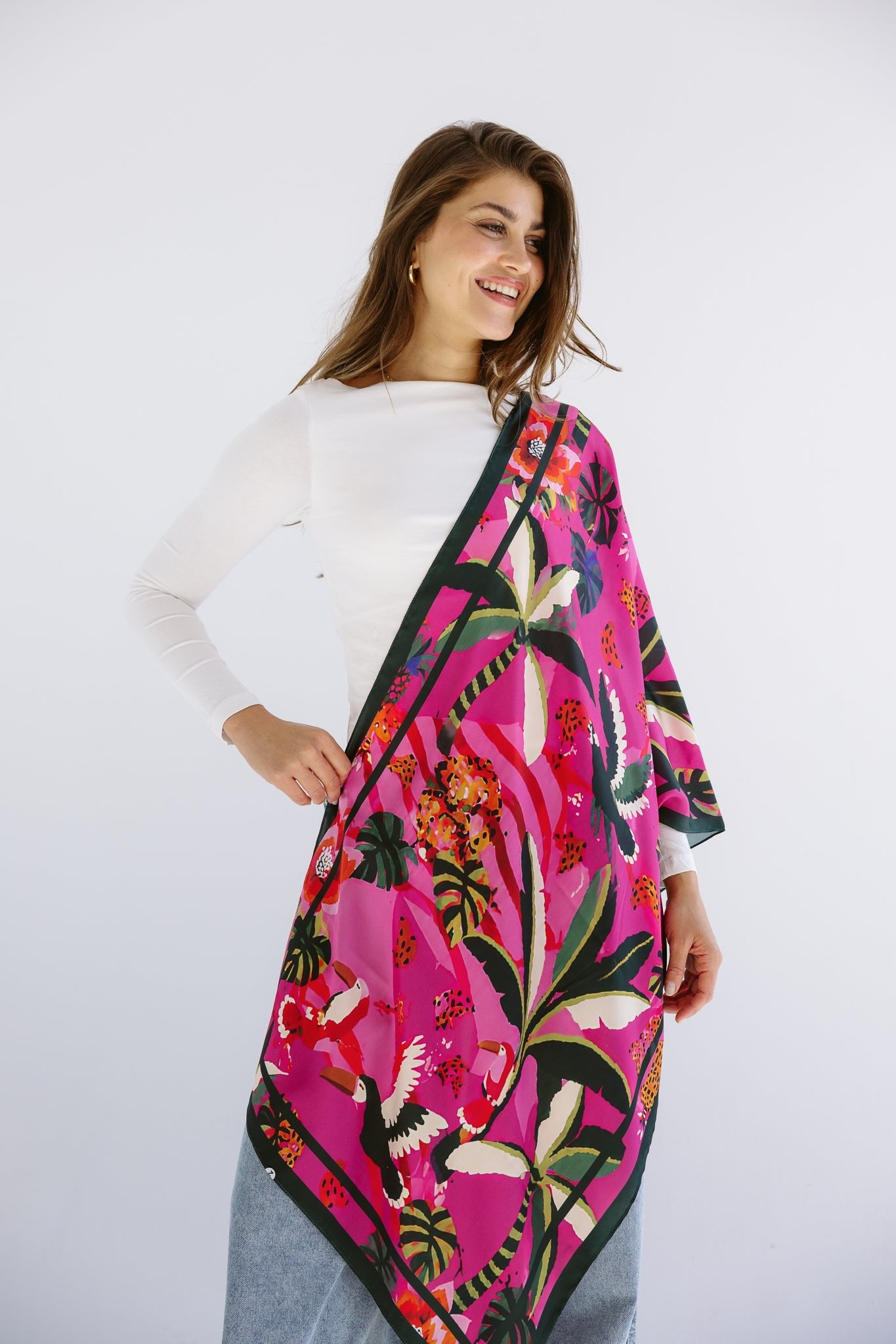 Long Silk Scarf 5 - AB ESSENTIALS