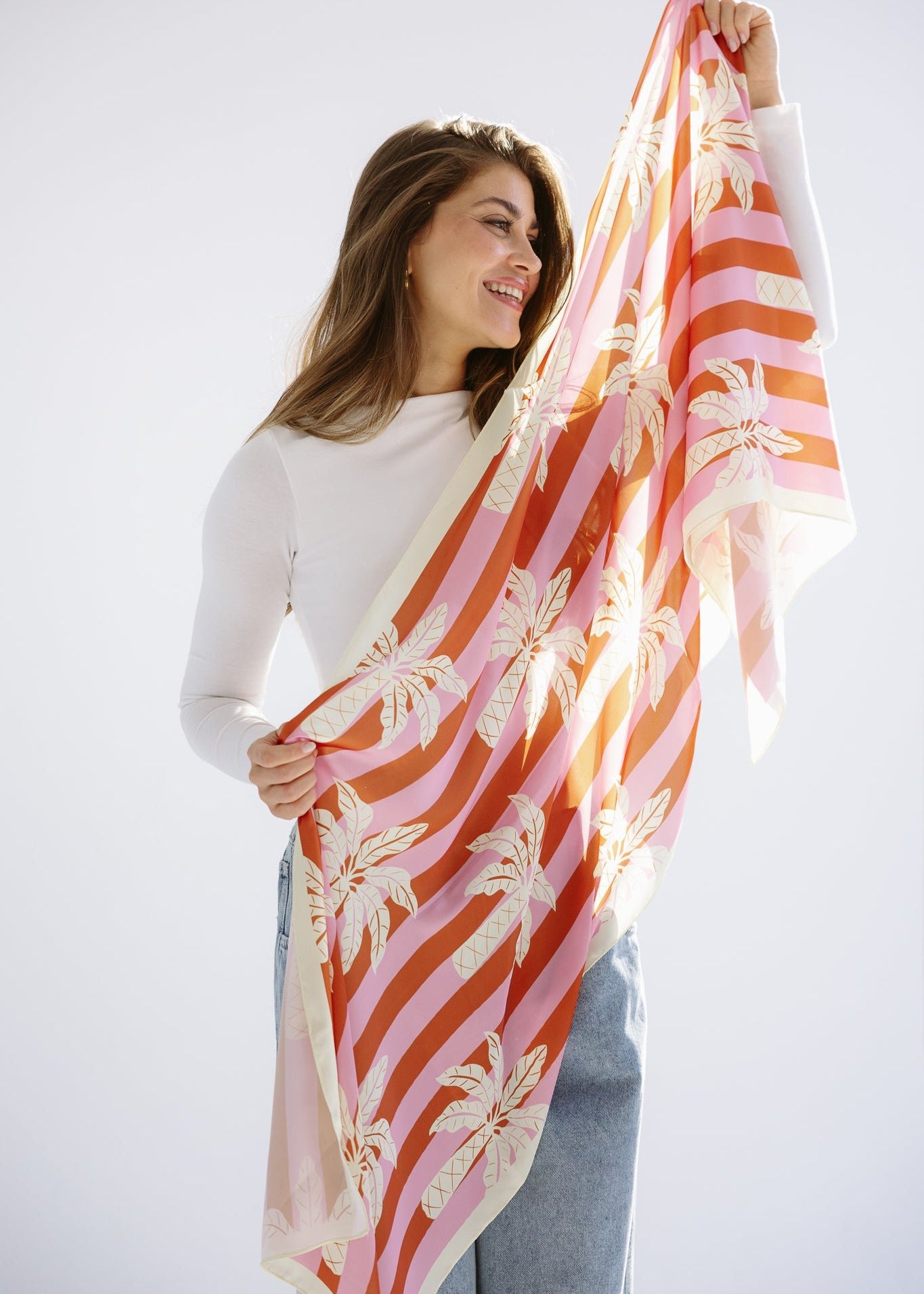Long Silk Scarf 8 - AB ESSENTIALS