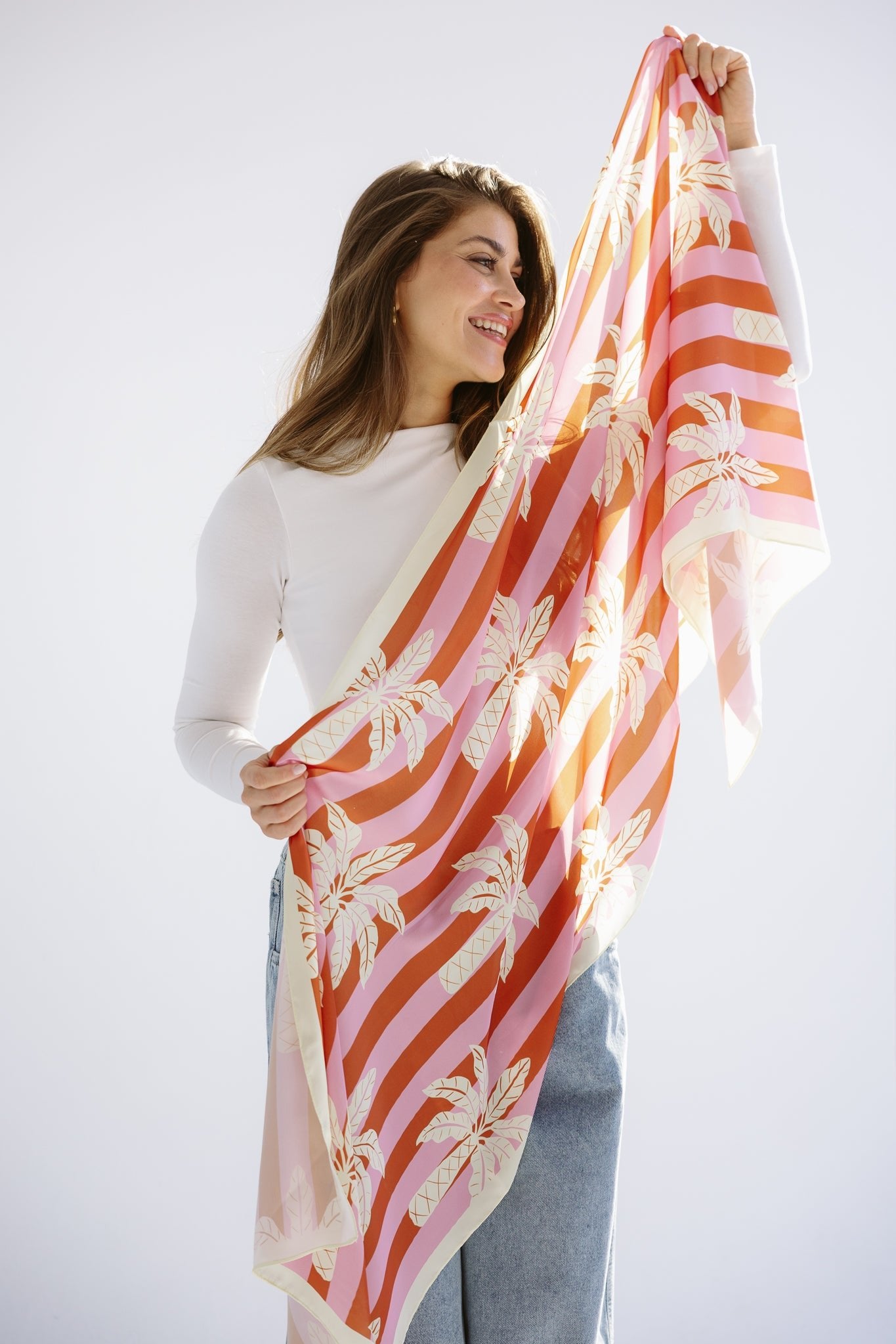 Long Silk Scarf 8 - AB ESSENTIALS