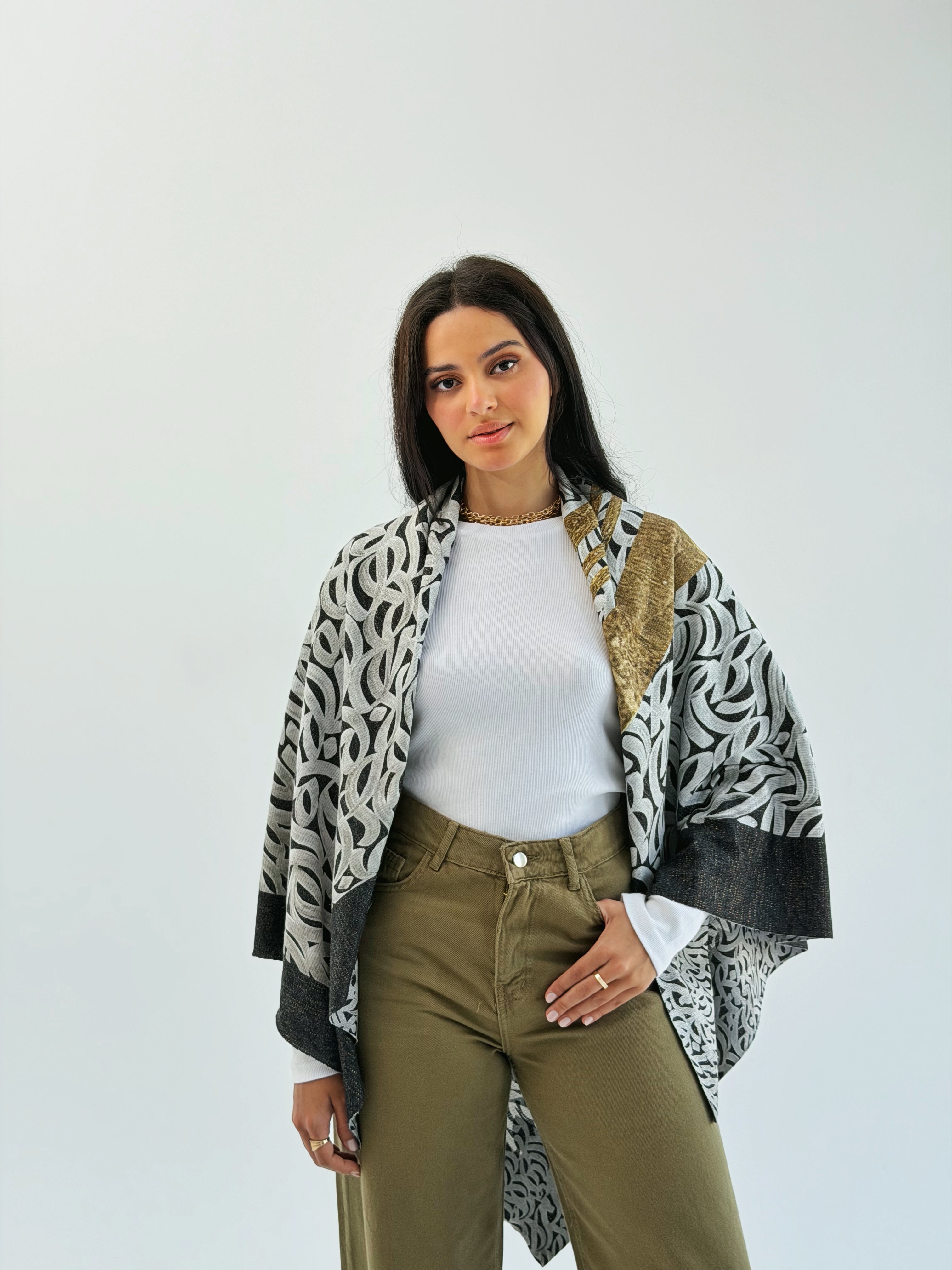 Luna Gold Wool Shawl - AB ESSENTIALS