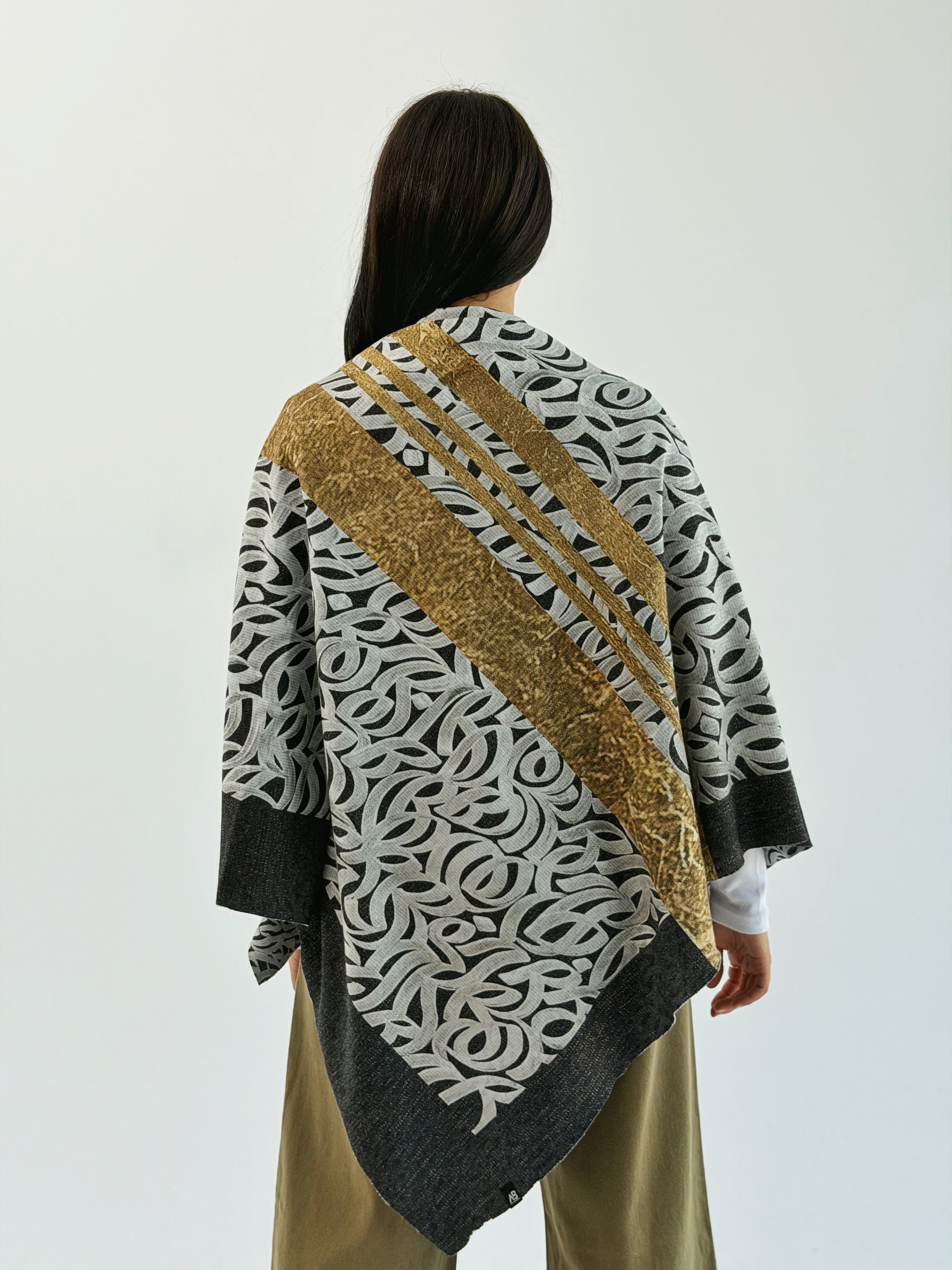 Luna Gold Wool Shawl - AB ESSENTIALS