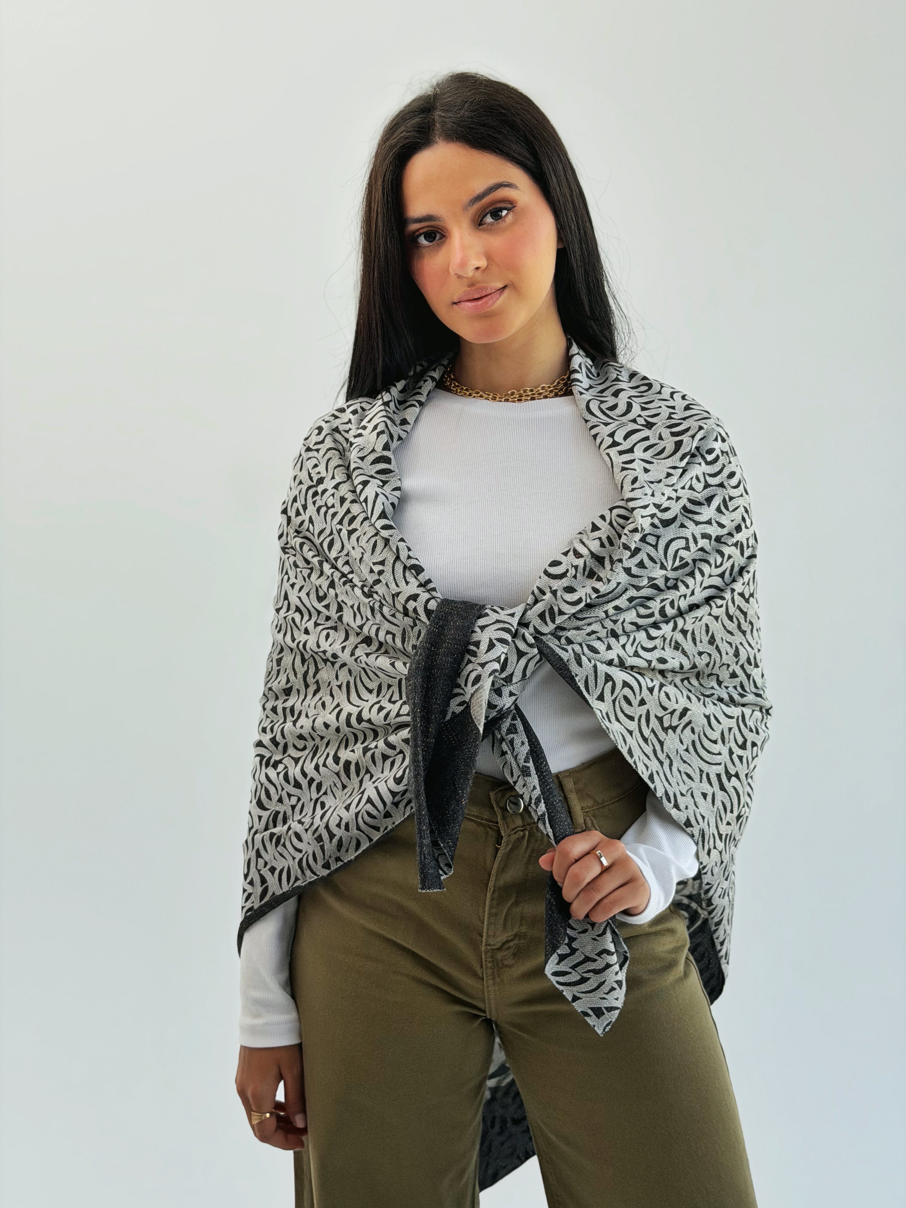 Luna Gold Wool Shawl - AB ESSENTIALS