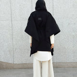 Luxurious Wool Cape Black - AB ESSENTIALS