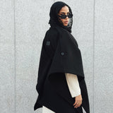 Luxurious Wool Cape Black - AB ESSENTIALS