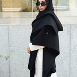 Luxurious Wool Cape Black - AB ESSENTIALS