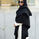 Luxurious Wool Cape Black - AB ESSENTIALS