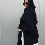 Luxurious Wool Cape Black - AB ESSENTIALS