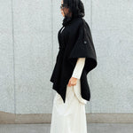 Luxurious Wool Cape Black - AB ESSENTIALS