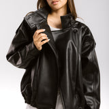 Main Leather Jacket Black - AB ESSENTIALS