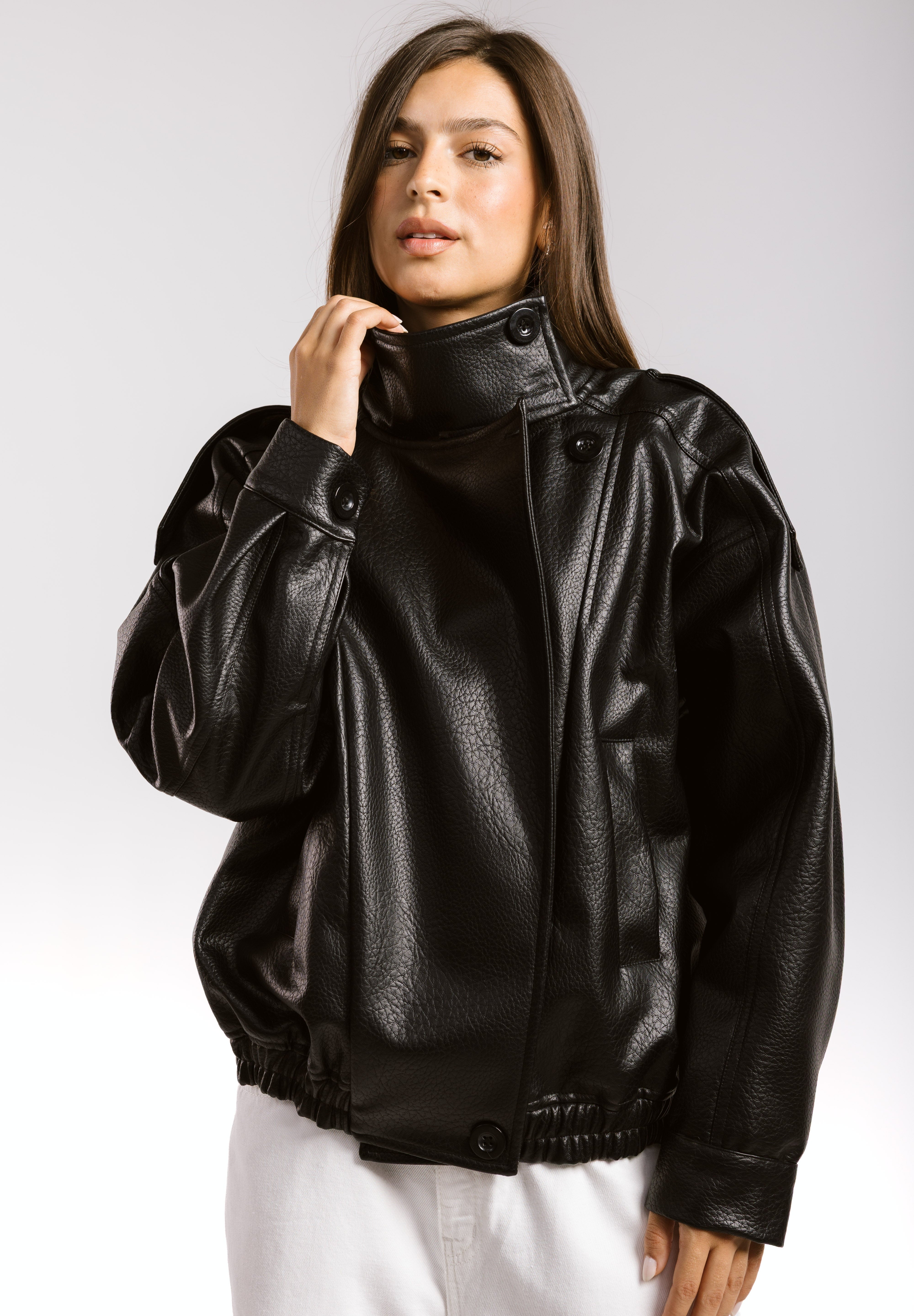 Main Leather Jacket Black - AB ESSENTIALS