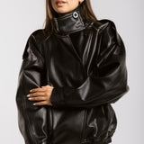Main Leather Jacket Black - AB ESSENTIALS