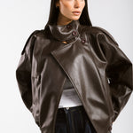 Main Leather Jacket Brown - AB ESSENTIALS