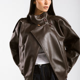 Main Leather Jacket Brown - AB ESSENTIALS