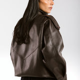 Main Leather Jacket Brown - AB ESSENTIALS