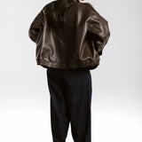 Main Leather Jacket Brown - AB ESSENTIALS